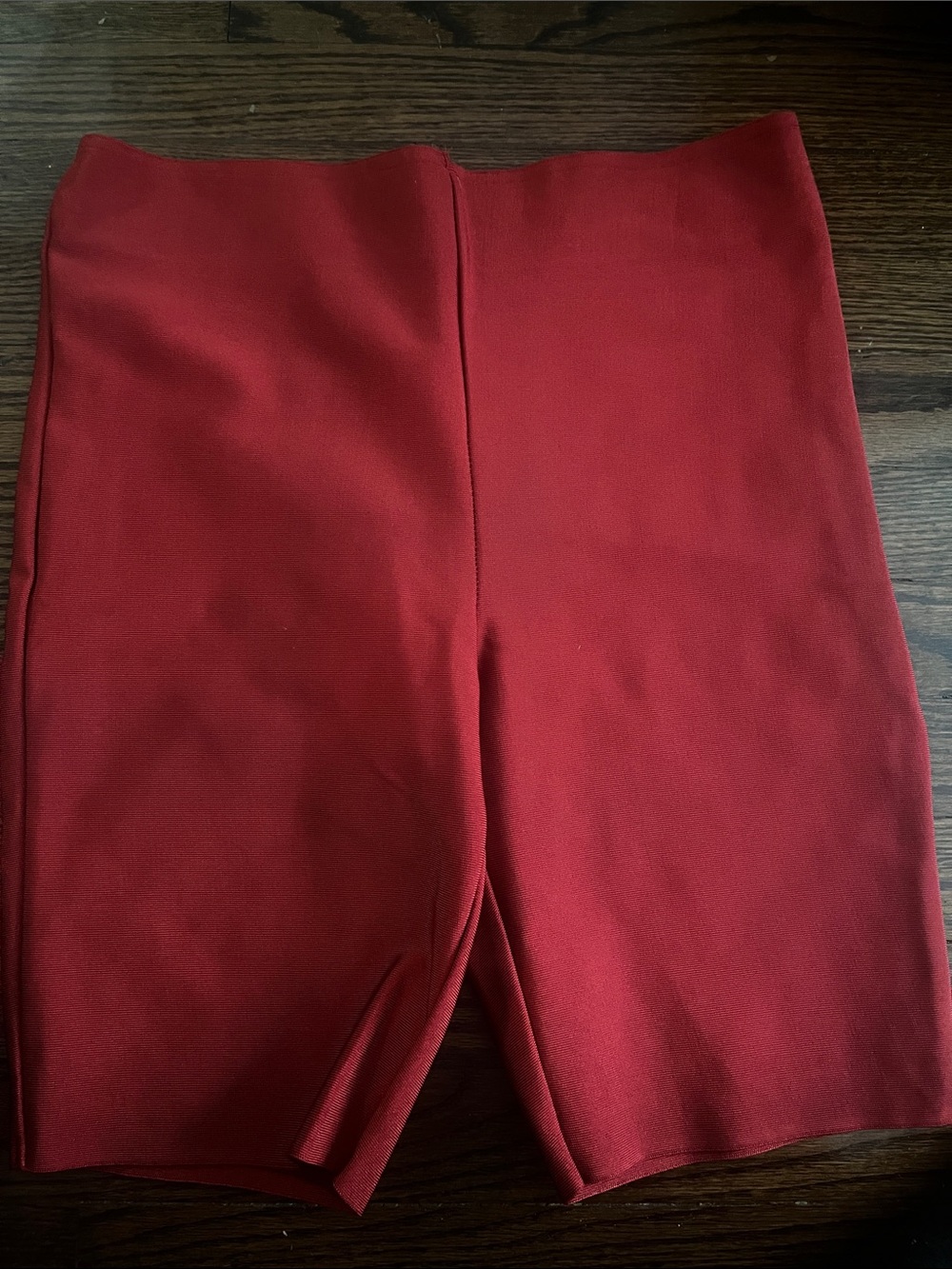 AKIRA Red High Waist Women’s Bike Shorts